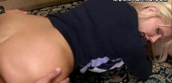  Massive boobs MILF Karen Fisher fucking teen couple